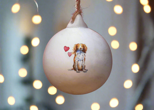 Sprocker Ceramic Round Bauble